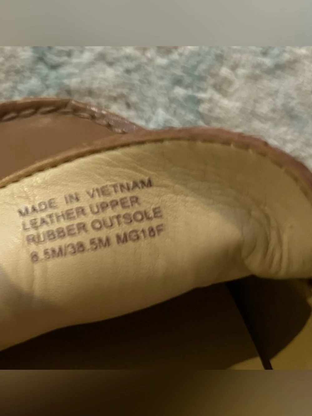 Michael Kors Tan Leather Bow Moccasin Loafers